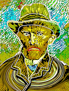 Vincent Van Gogh pop art portrait
